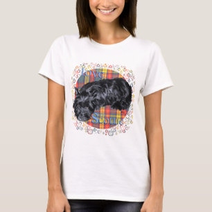 Camiseta Eu Amo Meu Scottie Xadrez