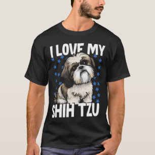 Camiseta Eu Amo Meu Shih Tzu