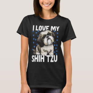 Camiseta Eu Amo Meu Shih Tzu