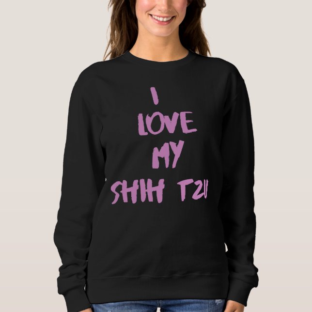 Camiseta Eu Amo Meu Shih Tzu Shih Tzu (Frente)