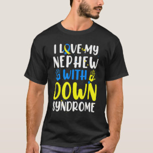 Camiseta Eu Amo Meu Sobrinho Com A Consciência T21 Em Baixo
