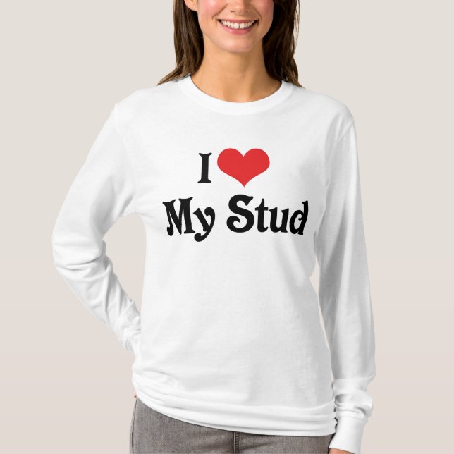 Camiseta Eu Amo Meu Stud (Frente)