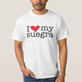 Camiseta Eu Amo Meu Suegra (Mãe De Direito)