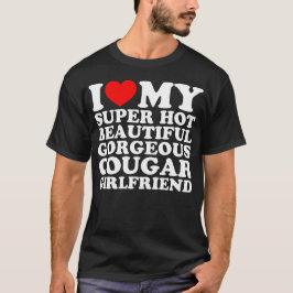 Camiseta Eu Amo Meu Super Bela Bonita GGF De Cougar