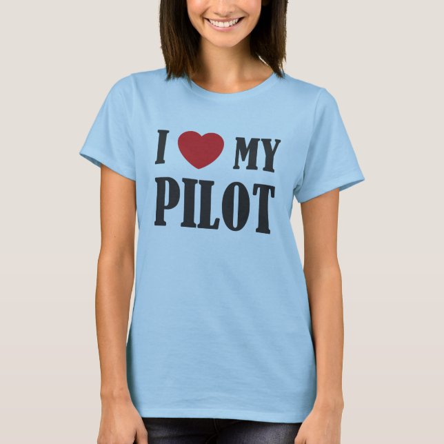 Camiseta Eu amo meu T piloto (Frente)