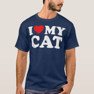 Camiseta Eu Amo Meu Tanque De Gato
