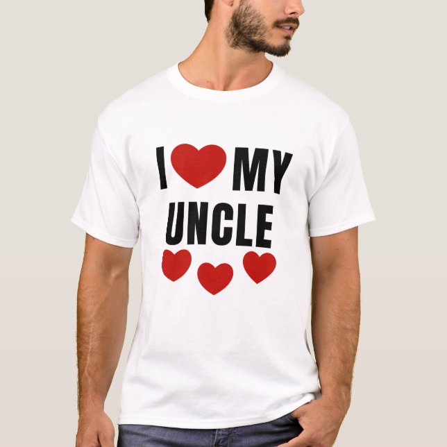 CAMISETA EU AMO MEU TIO (Frente)