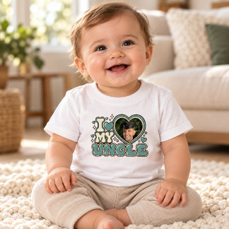 Camiseta Eu Amo Meu Tio Foto Personalizada