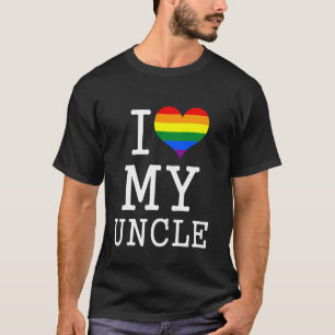 Camiseta Eu Amo Meu Tio Gay Orgulhoso da Sobrinha e do Sobr