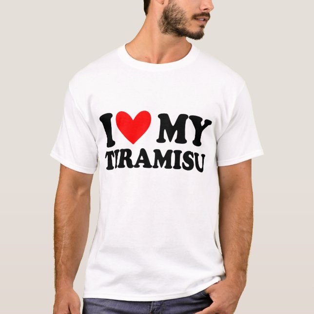 Camiseta eu amo meu tiramisu (Frente)