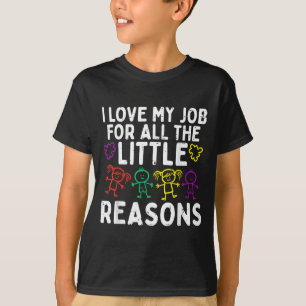 Camiseta Eu Amo Meu Trabalho Por Pequenas Razões Conscienti