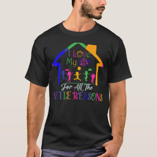 Camiseta Eu Amo Meu Trabalho Por Todas As Pequenas Razões Q