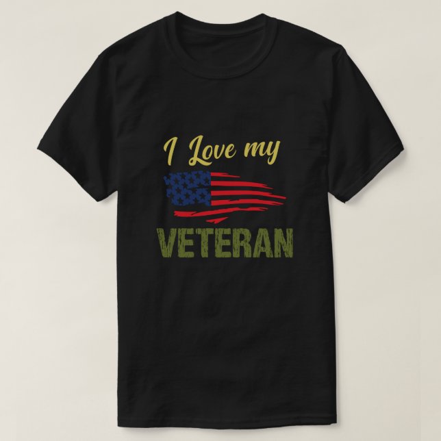 Camiseta Eu amo meu veterano (Frente do Design)
