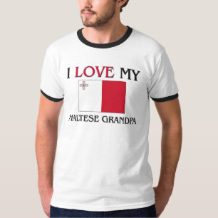 Camiseta Eu amo meu vovô maltês