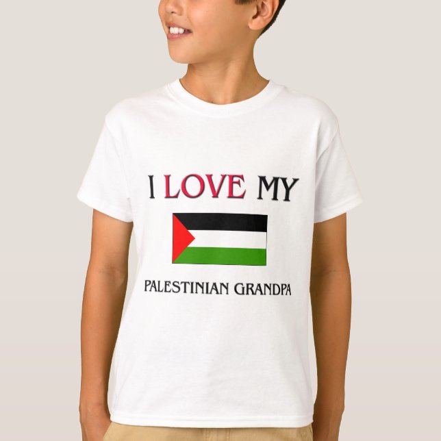 Camiseta Eu amo meu vovô palestino (Frente)
