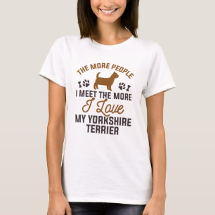 Camiseta Eu Amo Meu Yorkshire Terrier