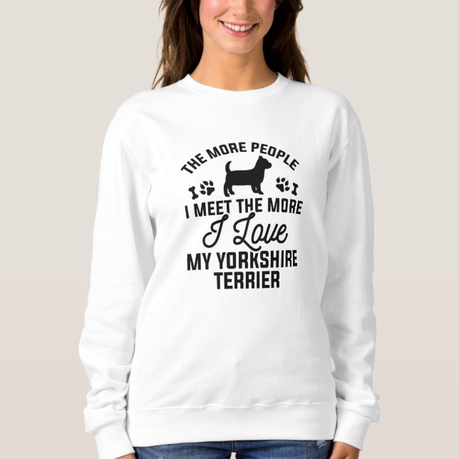 Camiseta Eu Amo Meu Yorkshire Terrier (Frente)