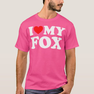 Camiseta Eu Amo Meu Zoogoleiro Da Raposa Amando Raposa Engr