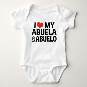 Camiseta Eu amo meus Abuela e Abuelo