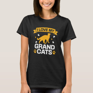 Camiseta Eu Amo Meus Avogatos  Gato  Avô Avó Avô