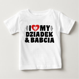 Camiseta Eu amo meus Babcia & Dziadek