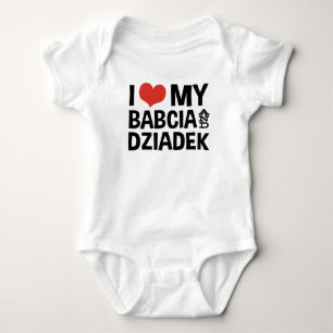 Camiseta Eu amo meus Babcia & Dziadek