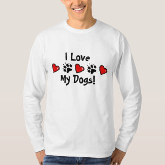 Camiseta Eu amo meus cães
