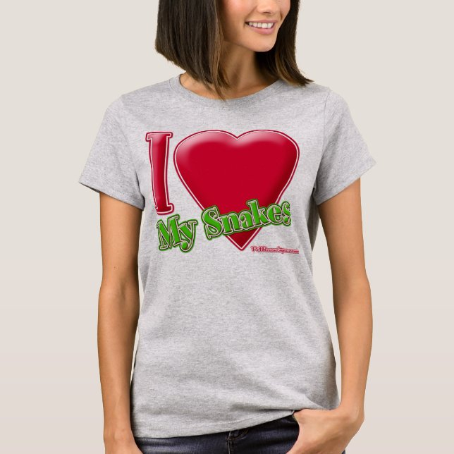 Camiseta Eu Amo Meus Cobras (Frente)