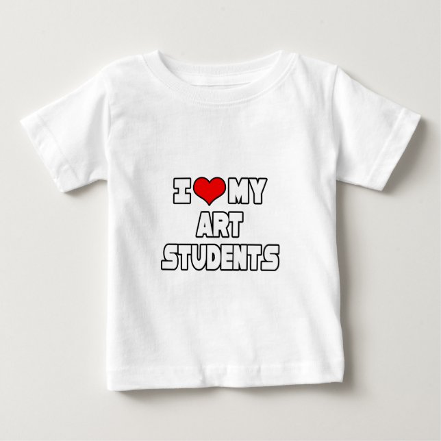 Camiseta Eu Amo Meus Estudantes De Arte (Frente)