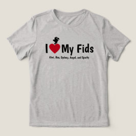 Camiseta Eu Amo Meus Fids Papagaio Kids