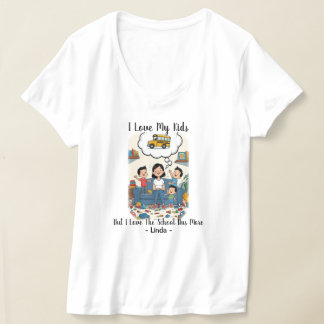 Camiseta Eu Amo Meus Filhos Mas Amo Mais O Ônibus Escolar