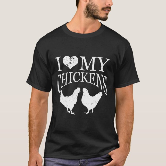 Camiseta Eu Amo Meus Filhotes de Estimação (Frente)
