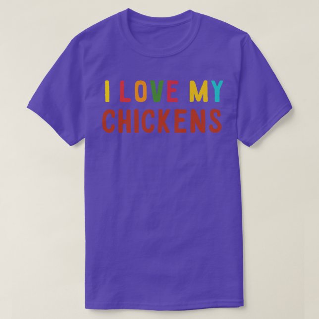 CAMISETA EU AMO MEUS FRANGOS (Frente do Design)