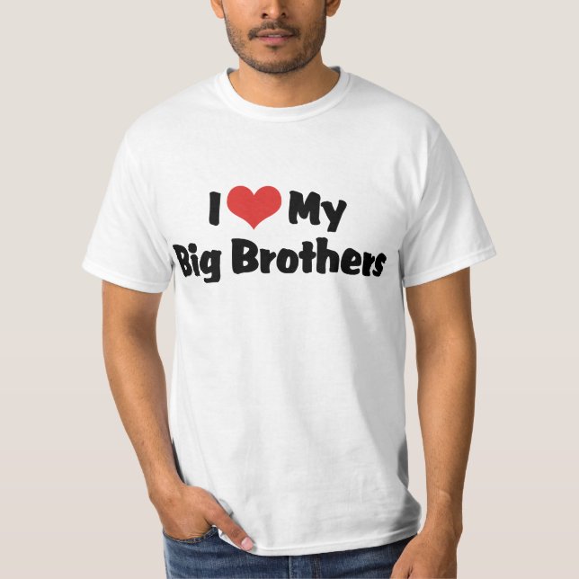 Camiseta Eu Amo Meus Irmãos Mais Velhos (Frente)