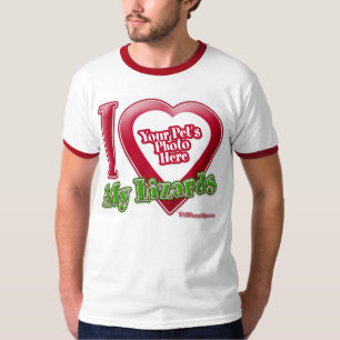 Camiseta Eu Amo Meus Lagartos - Foto