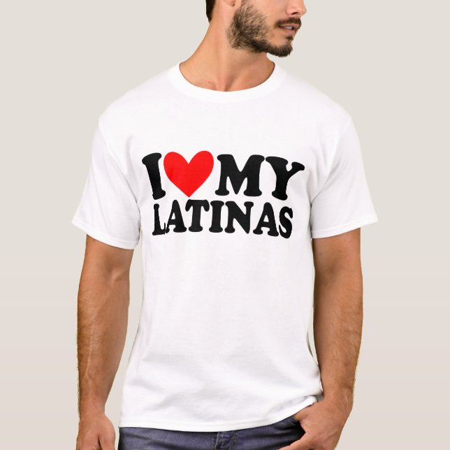Camiseta Eu amo meus latinas (Frente)