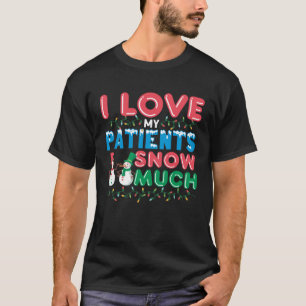 Camiseta Eu Amo Meus Pacientes Neva Muito Enfermeira Pediát