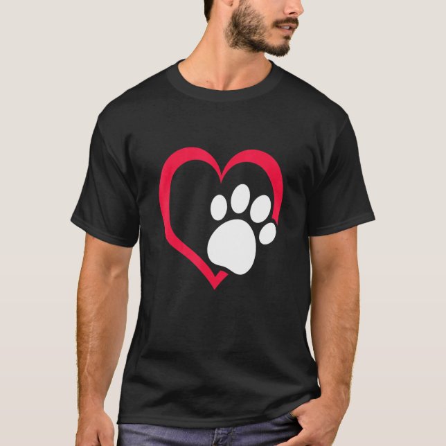 Camiseta Eu Amo Meus Pets De Puppie (Frente)