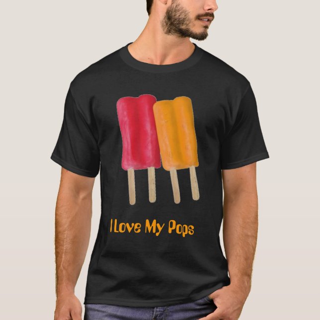 Camiseta Eu amo meus pop (Frente)