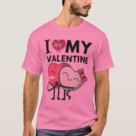 Camiseta Eu Amo Meus Presentes De Dia de os namorados Espec