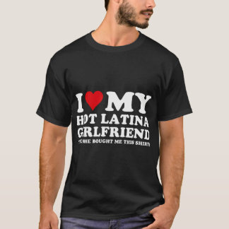 Camiseta Eu Amo Meus Presentes Engraçados De Namorada Latin
