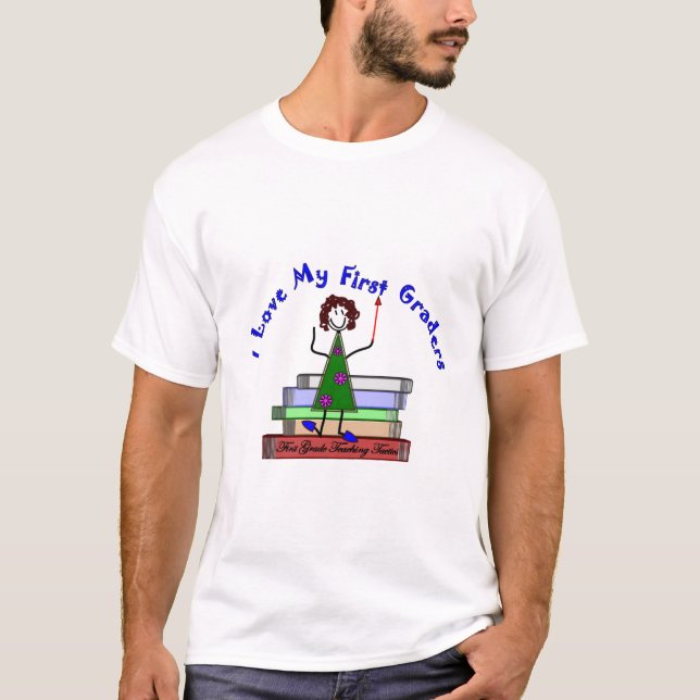 Camiseta Eu amo meus primeiros graduadores--Presentes do (Frente)