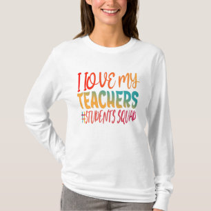 CAMISETA EU AMO MEUS PROFESSORES.