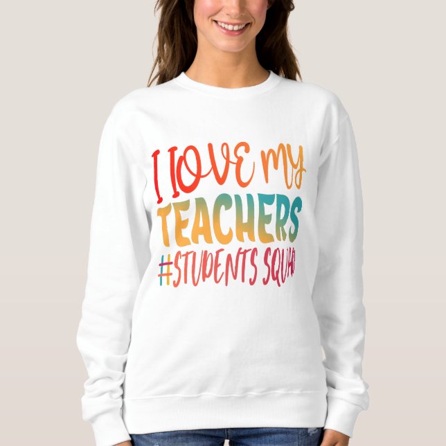 CAMISETA EU AMO MEUS PROFESSORES. (Frente)