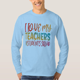 CAMISETA EU AMO MEUS PROFESSORES.