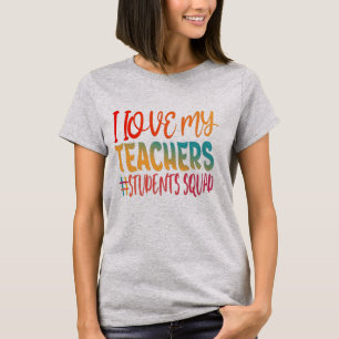 CAMISETA EU AMO MEUS PROFESSORES.