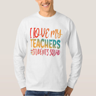 CAMISETA EU AMO MEUS PROFESSORES.