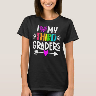 Camiseta Eu Amo Meus Terceiros Graus De Volta À Escola 3º G