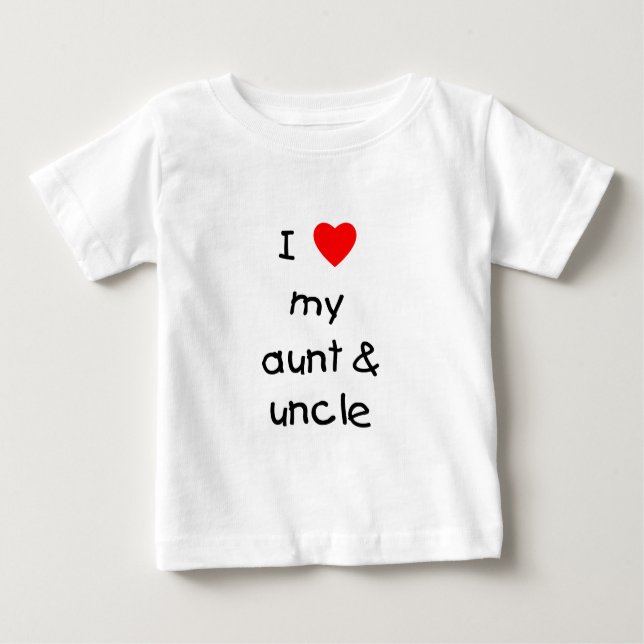 Camiseta Eu amo meus tia & tio (Frente)
