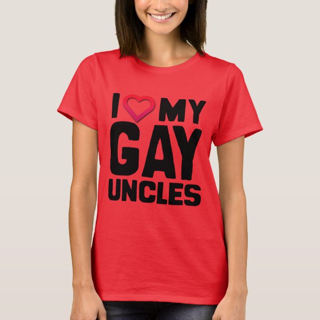 CAMISETA EU AMO MEUS TIOS GAYS (Frente)